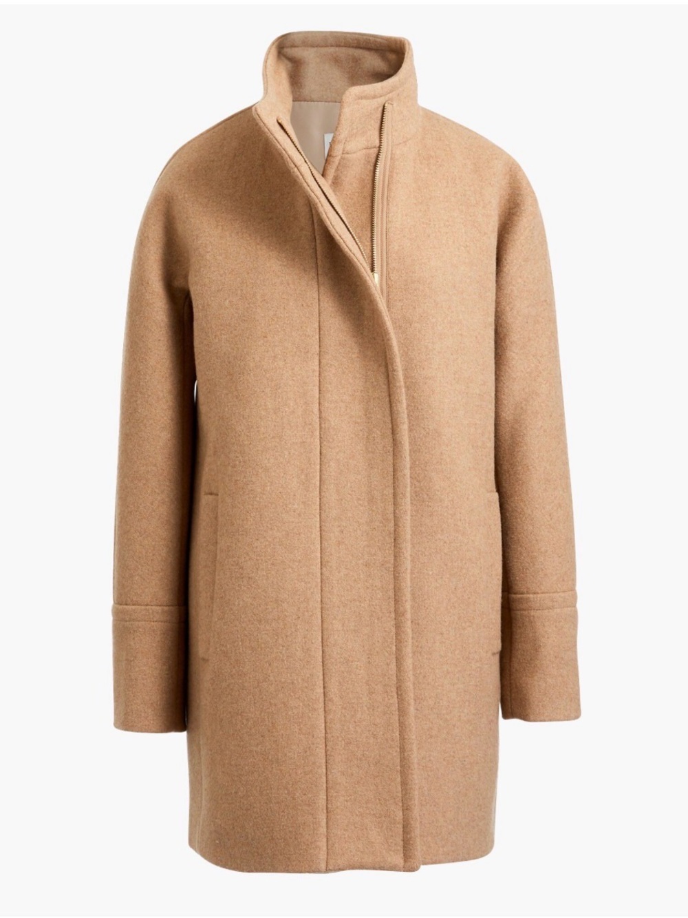 J. Crew Women's Camel/Tan Wool Blend Pea Coat